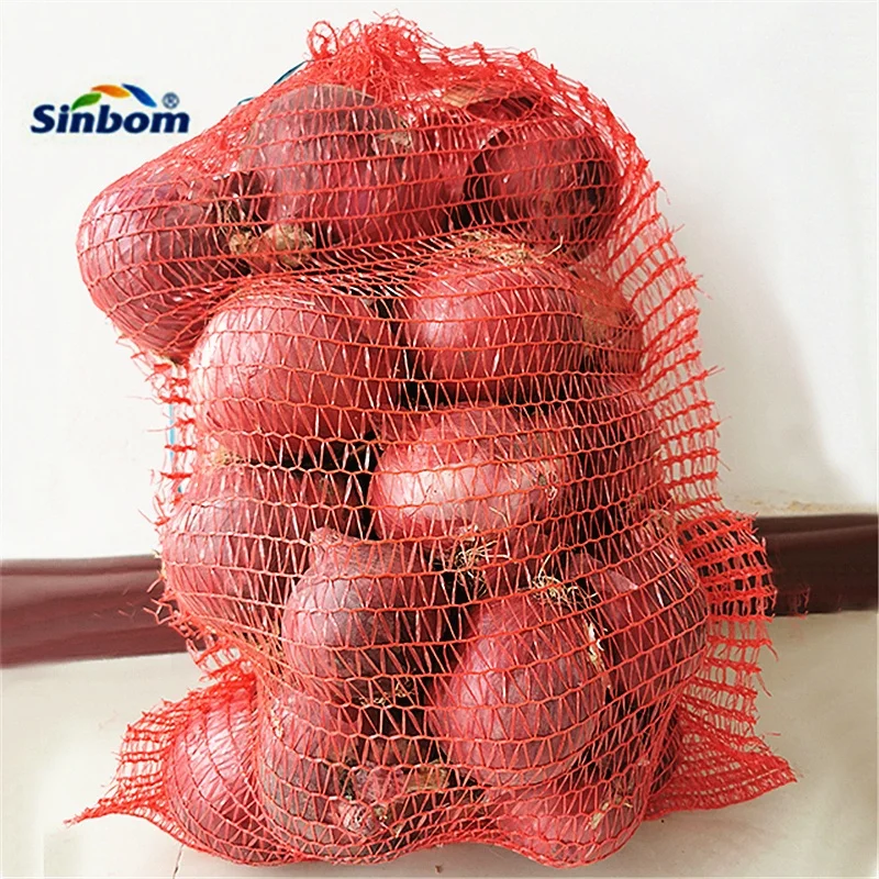 Veg Net Bags Onions Sacks 45*75, 50*80 Raschel Mesh Bags for Vegetables