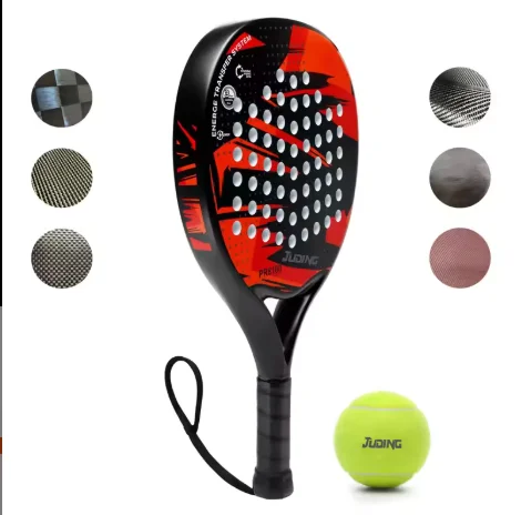 product premium pala padel racchetta hot new 38mm full carbon fiber design with high quality eva core and nylon net-1