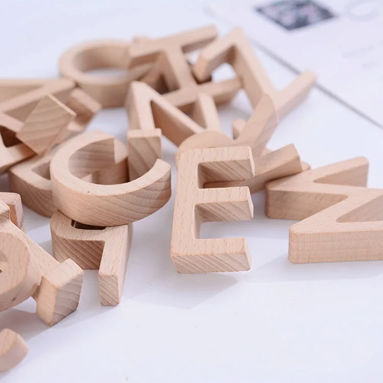 Custom Solid Wood Letters Mdf Word Tiles Customized Wooden English 