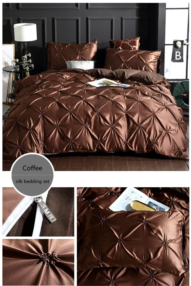 Home Textile Summer Sheets Silk Bed Set,Designers Super King Size Silk Bedsheets Bed Set/ Buy