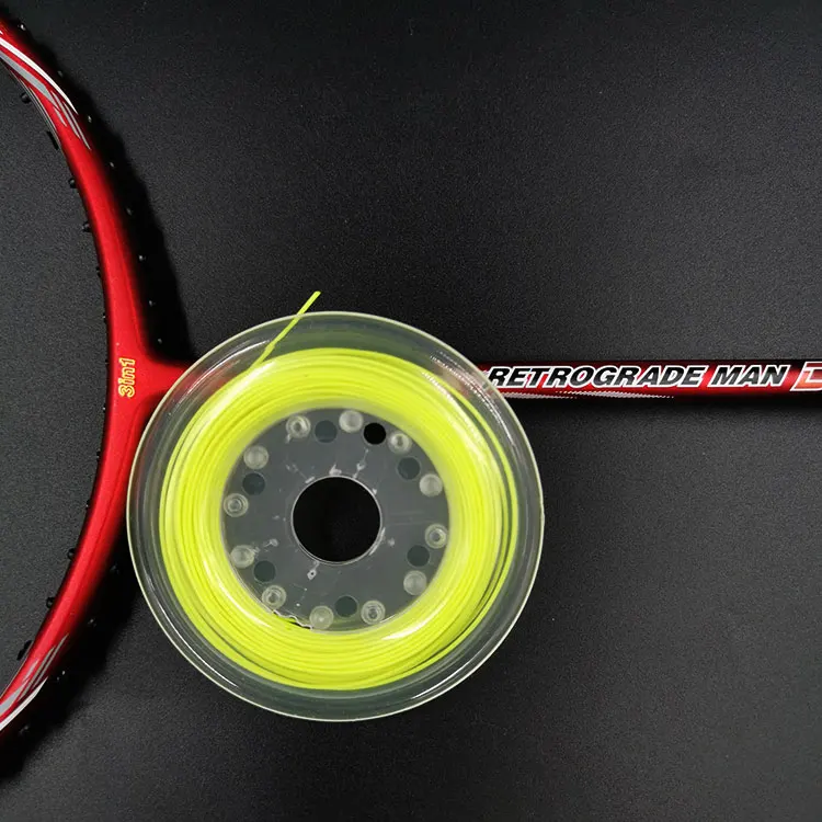 Дешево горячая Распродажа высококачественный волан высоконатягивающийся 0 75 мм эластичный Профессиональный шнурок ракетки для бадминтона