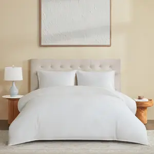 Custom Simple Soft Smooth 400 Thread Count Cotton Hotel Bedding Set with Eco-Friendly Durable Washable Stitched Solid Pattern