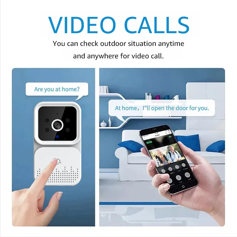 Tuya App Remote Monitor WiFi Wireless Mini Video Camera with Night Vision OLED Display Bar Design Home Security Garages Hotels