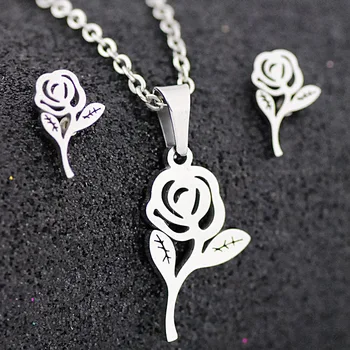 Sets Second Hand Sunbelle Mystic Topaz Women Gift Rose Gold Flower Jewelry Pearl Set