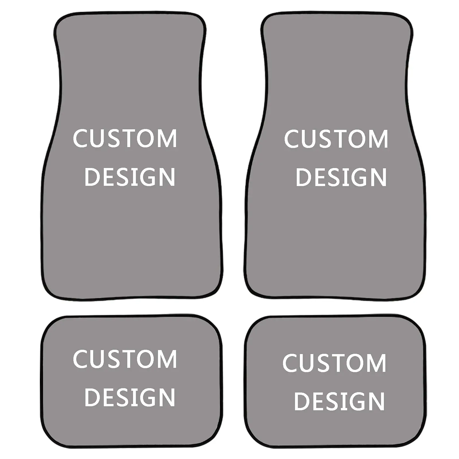 Изготовленные на заказ автомобильные коврики Универсальный Fit декоративные спереди и сзади 4 предмета в