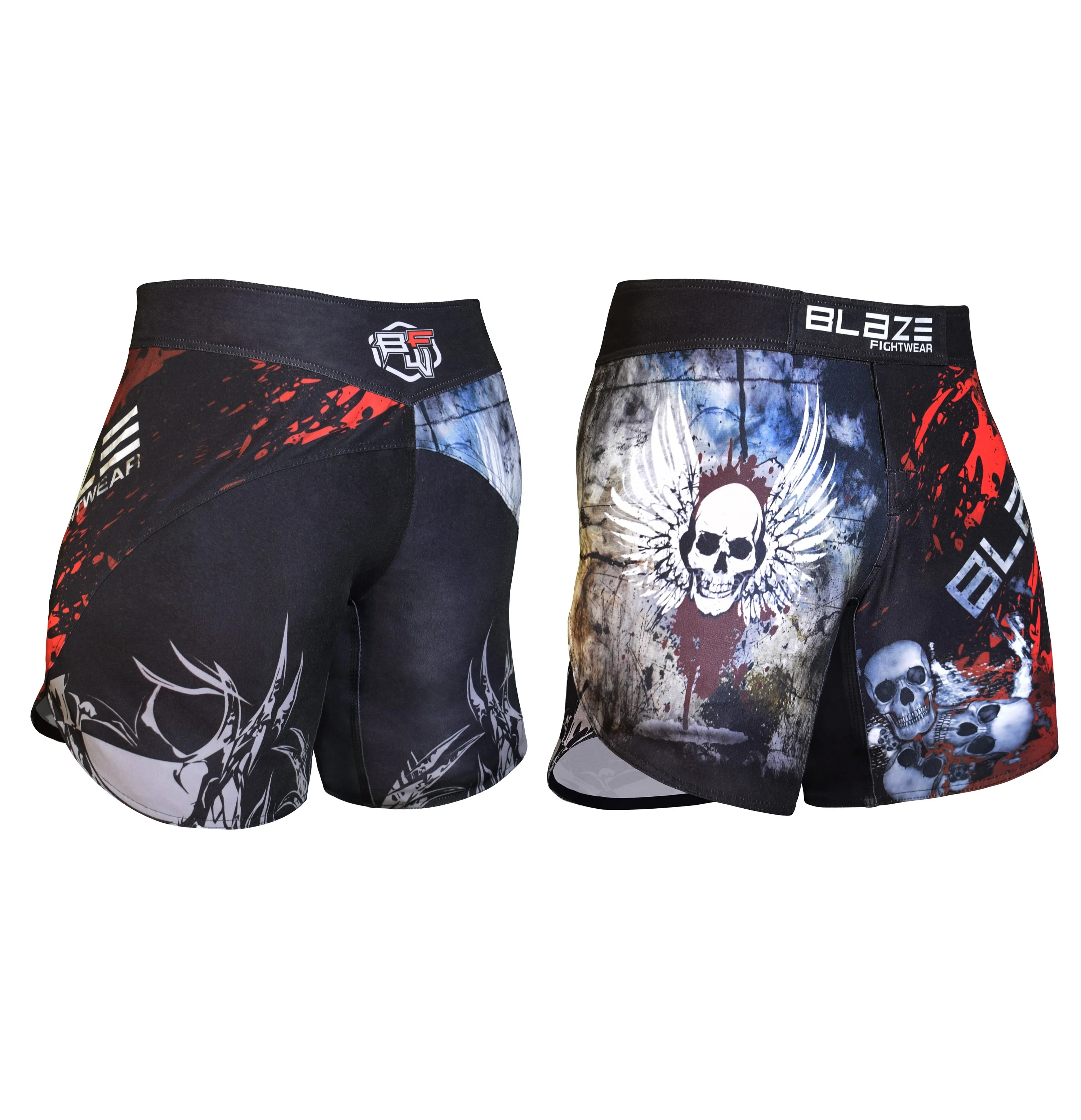 Полностью изготовленные на заказ легкие шорты для смешанных боевых искусств, двусторонние эластичные шорты для спортзала, шорты для смешанных боевых искусств