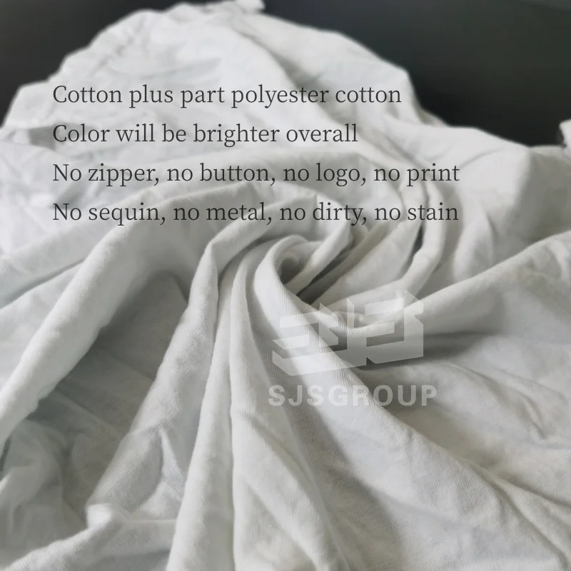 Grade A Pure White 8lb 10kg Cleaning Rags White Knit Painter's Rags White Clean Rags for Painting