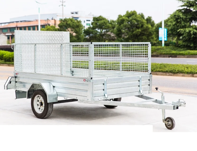 8x5 4x6 5x7 3x5 4x7 Aluminium Ramp Cage Box Utility ATV Trailer