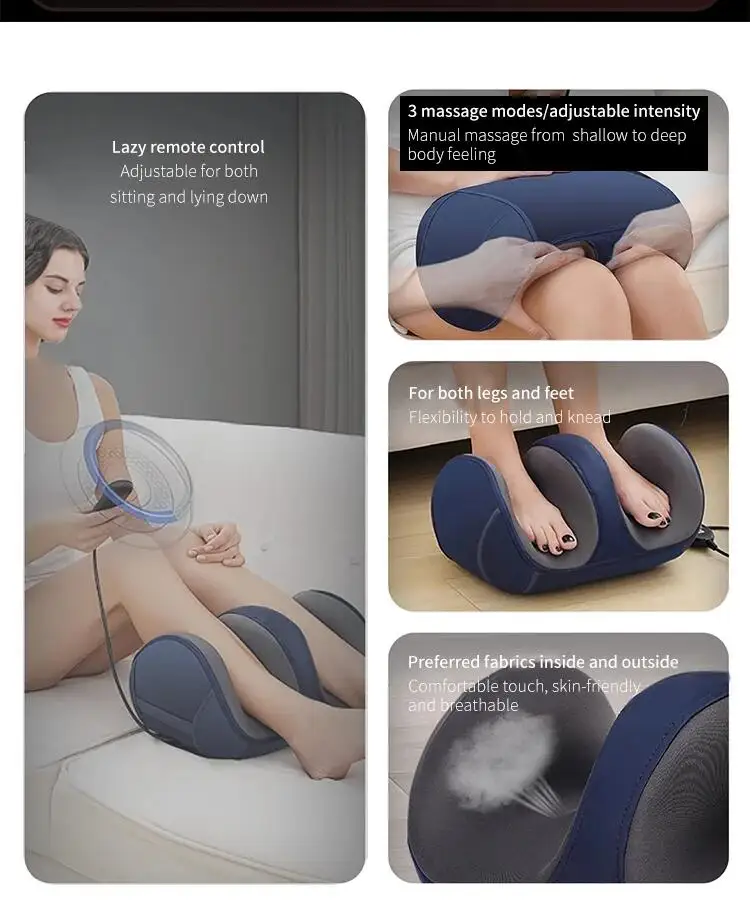 Knee Blood Circulation Manual Electronic Reflexology and Relaxation Shiatsu Japanese Vibration Foot Massager for Neuropathy