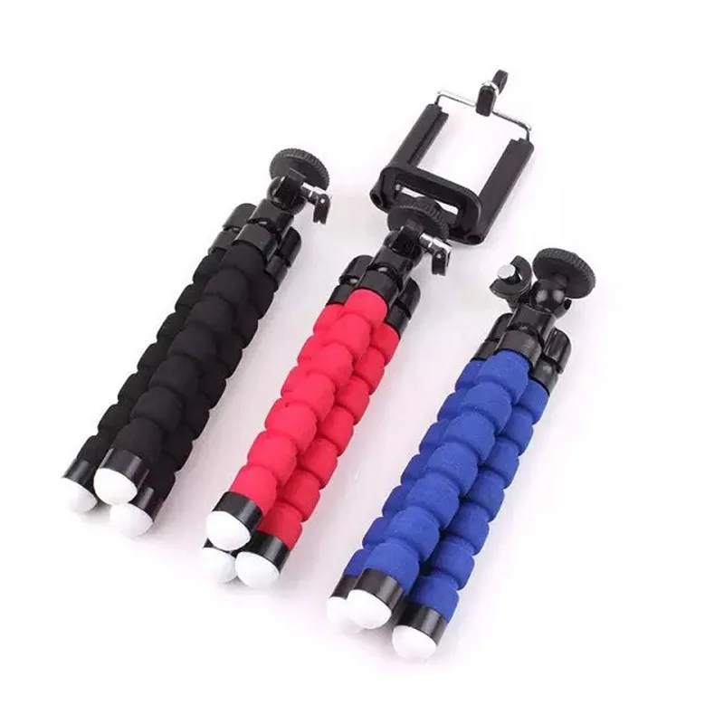 Mini Projector Tripod Stand, Wireless Remote Control Mini Flexible Sponge Tripod for Samsung/huawei Smart Phone Photography Fold