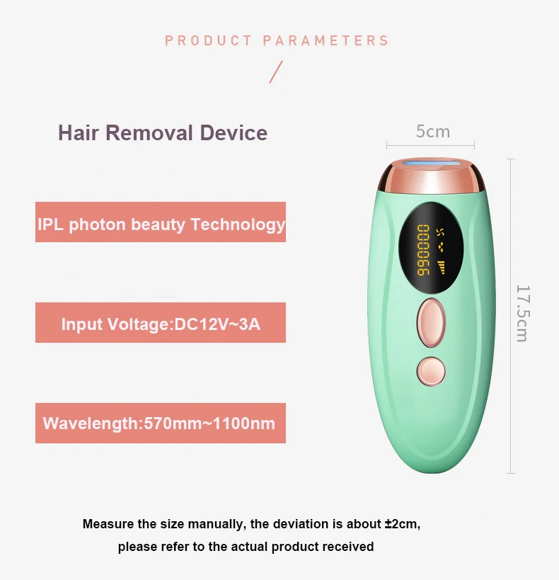 2022 New Lhandheld Ipl Epilator Laser Hair Removal Device Mini Face