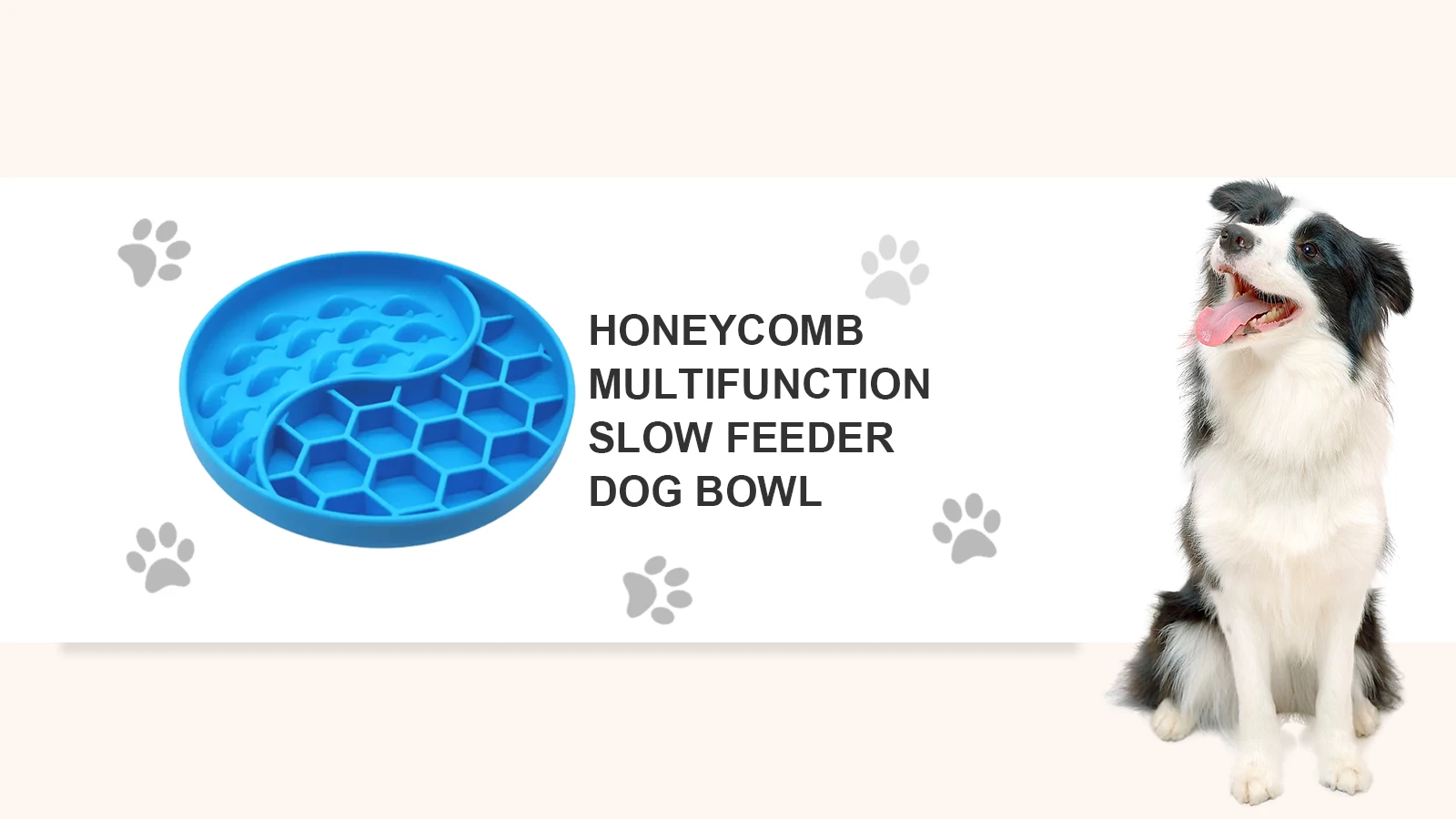 Sparkpro Pet Feeder Anti Choking Slow Eating Food Bowl Short