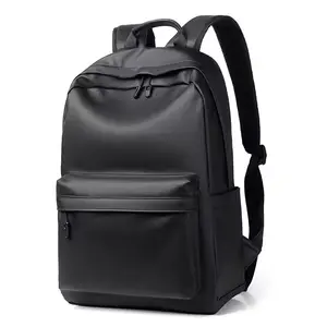 PU Leather Daily Backpack School Bag Business Casual Sports Student Backpack Rucksack School Laptop Bag Travel Laptop Backpack