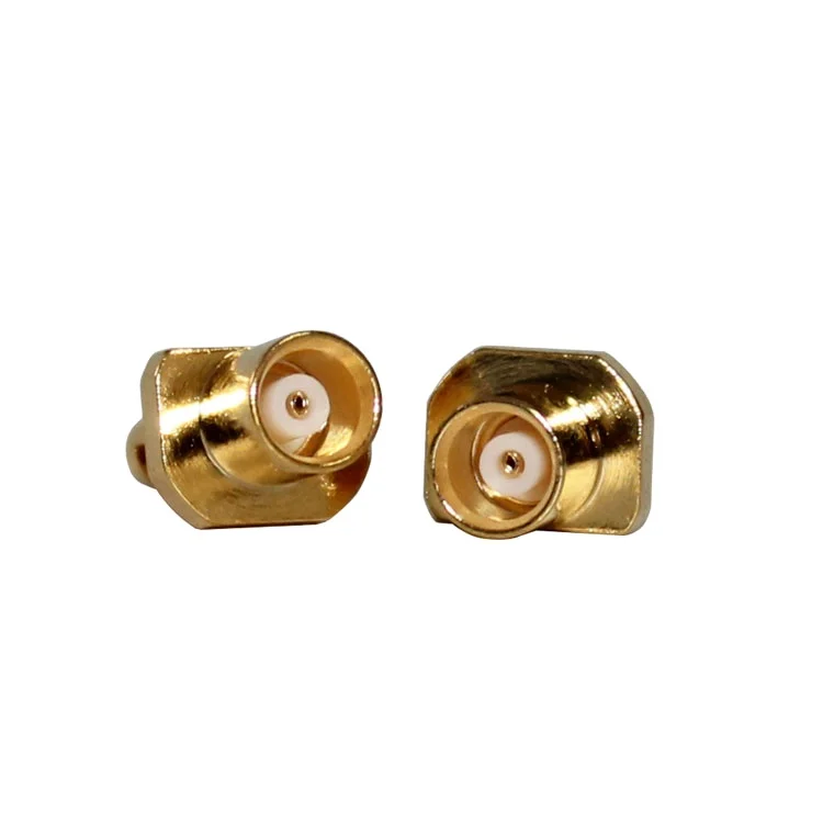 product mcx k113 rf connector factory supply 50 ohm all copper double window straight female mcx connector for rg113-0