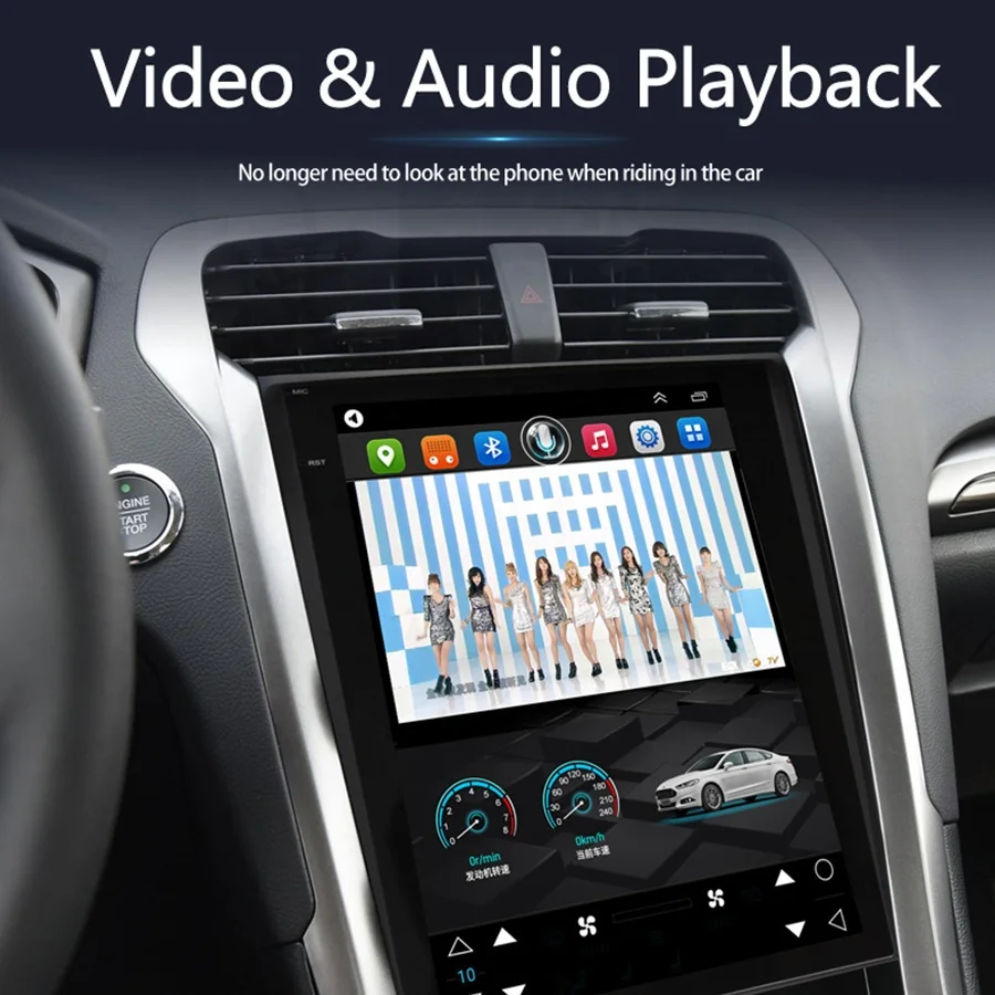 Android 13 Car Radio for Ford Mondeo Fusion MK5 2013-2019 Tesla Screen Multimedia Player GPS Navigation Head Unit 2Din 4G+WIFI