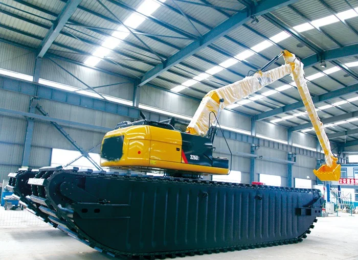 Amphibious Excavator Track Cleats Pontoon Swamp Buggy in Stock Good Condition With Strong Engine