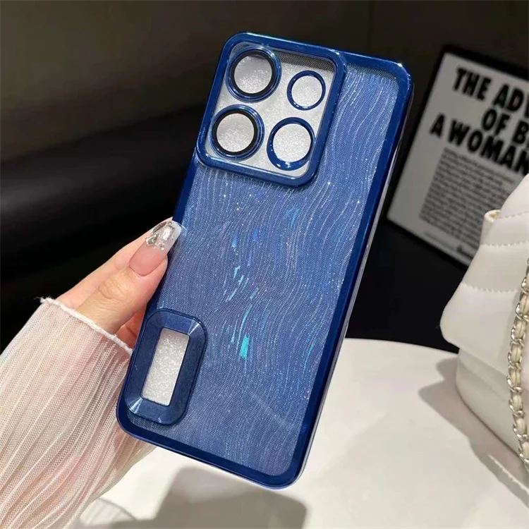 Shockproof TPU Camera Protection Mobile Phone Case for vivo V40 SE V29 Pro Y28 Y200e Plating Glitter Cover