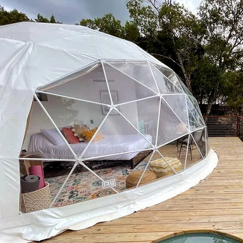 5M Small Pvc Tarpaulin Geodesic Dome House for Sale