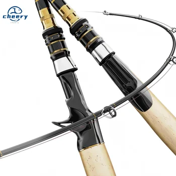 Cheery Hot Sell Carbon Fiber Fishing Rod and Spinning Reel Combo Fishing Rod Reel Combo Set – Rod – view 2