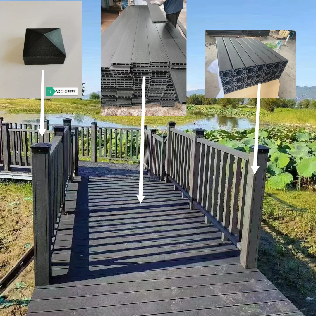 High Quality Durable Fence Deck WPC Composite Decking Outdoor Use