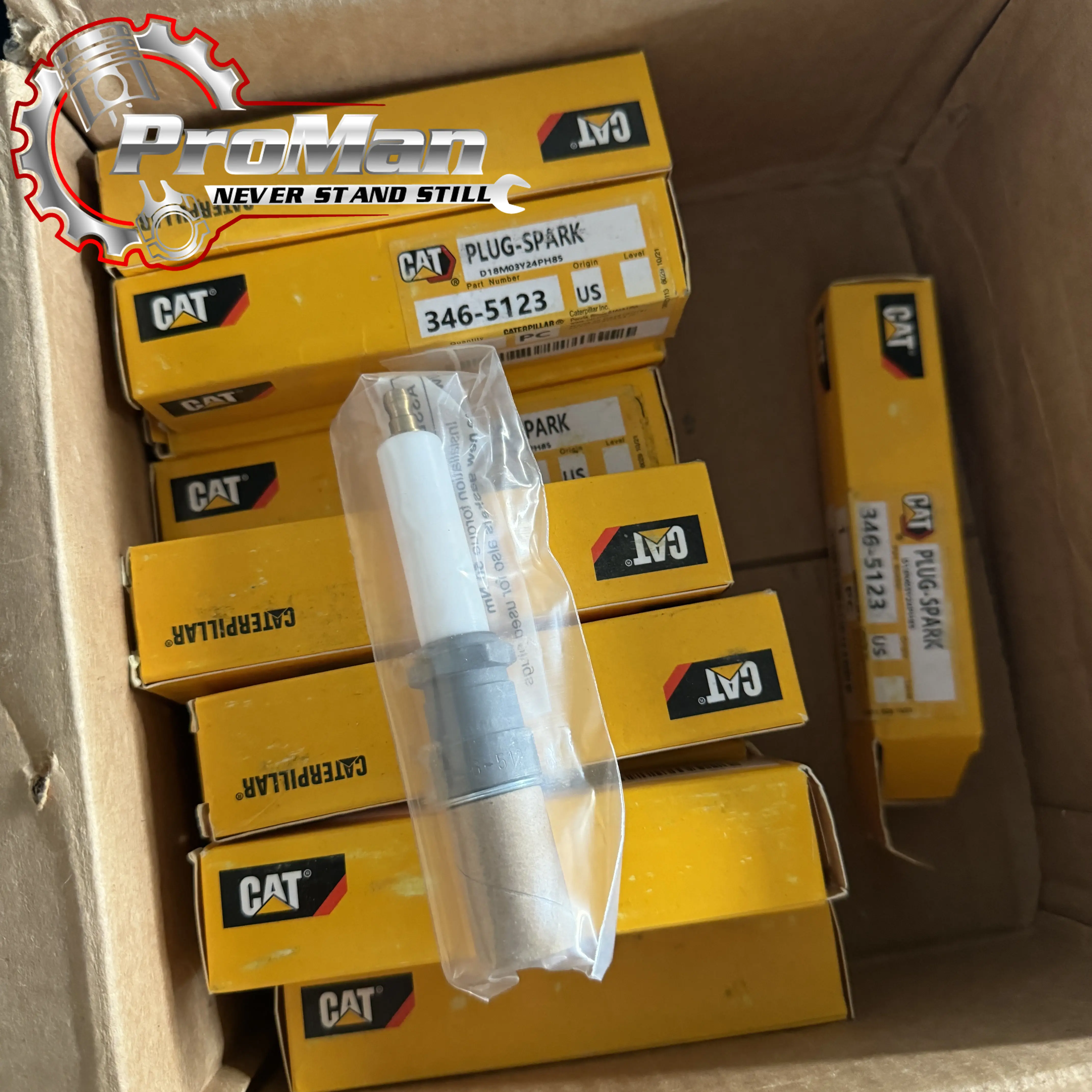 346-5123 Spark Plug for G3516B G3516C G3516E G3520C | Reliable