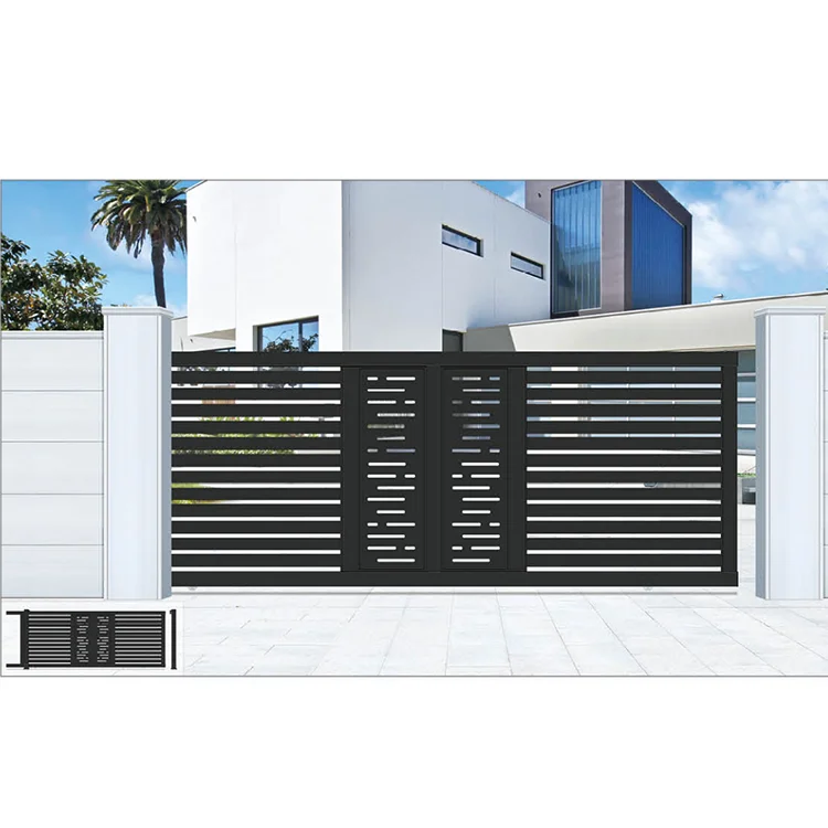 JHR Simple Main Sliding Gate Designs for Homes Sliding Gate Cantilever in Pakistan High Quality Villa Entrance Gate