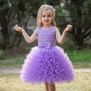 Elegant Pink White Purple Kids Ballet Tutu Skirt for Performance and Birthday Parties Girls' Beautiful Princess Cake Dress