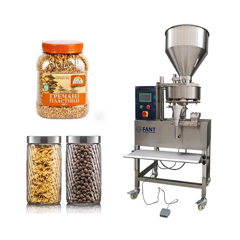 Semi Automatic Granule Filling Machine for Rice Nuts Sugar Cereal