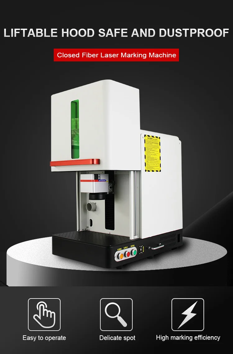 High Quality Laser of 20W 30W 50W the Portable Fiber Laser Marking Machine for Metal supplier