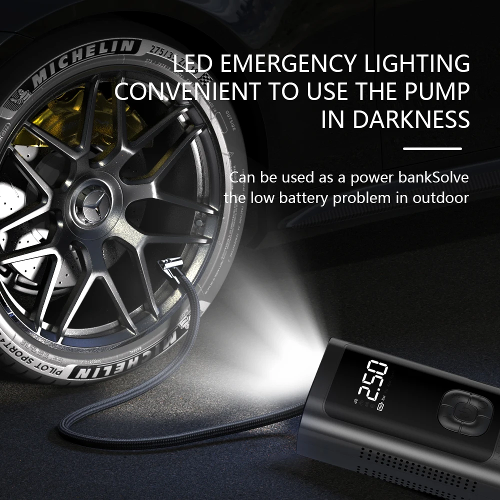 150psi Portable Balloon Pump Car Air Compressor Tire Inflator Pump Electric Ball Tyre Pump - view 6