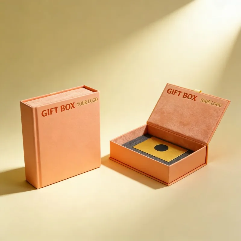 Custom High Quality Magnetic Paper Box Hard Paper Book Shape Gift Box Recyclable Credit Card Membership Card Packaging Box
