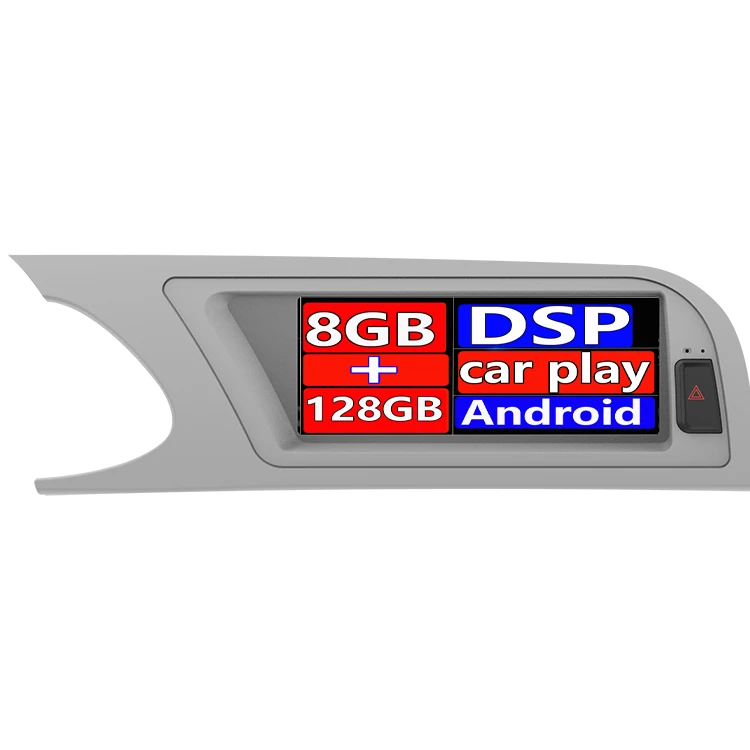 8259 CPU Android 12 System Car Radio Screen for Audi A4 A5 2009-2012 Low No Mmi  High Mmi WIFI 4G GPS Navi Carplay