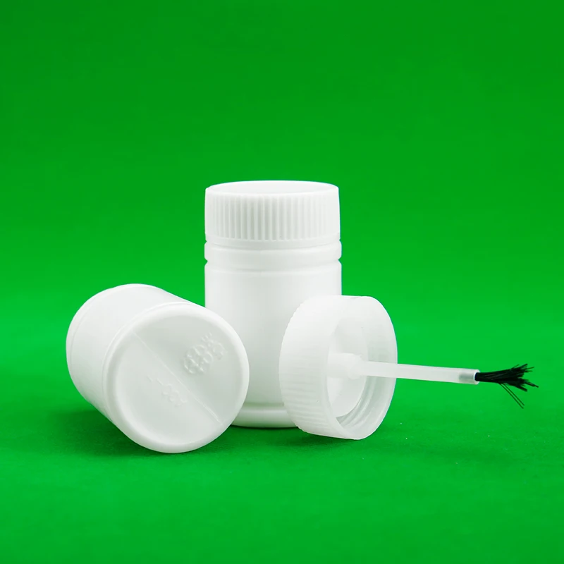 Empty Round White HDPE Capsules Tablets Bottle 30ml Plastic Supplements Medicine Pills Bottles