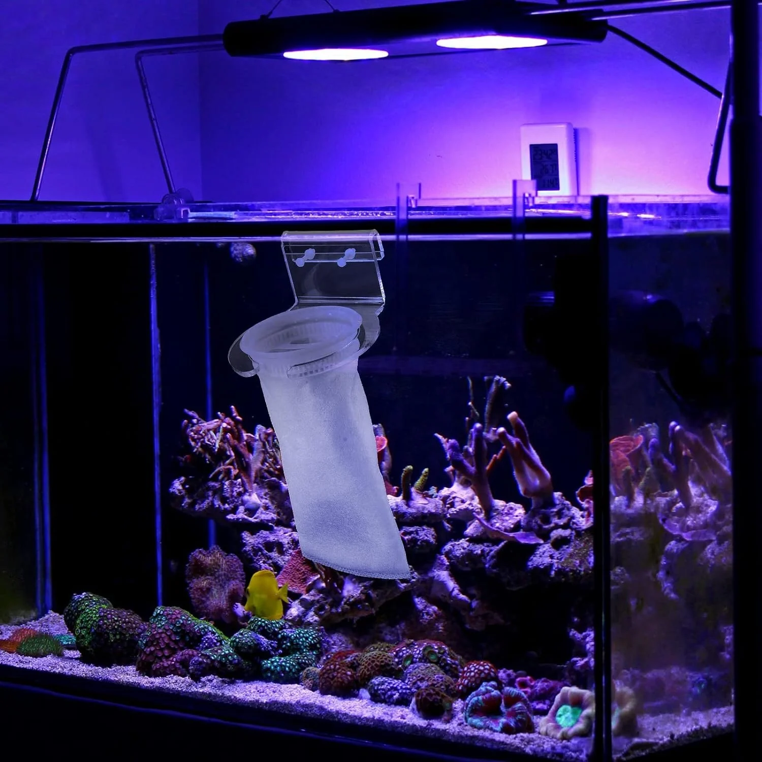 Calze Filtranti Per Acquario - 2 Pezzi, 150 Micron, Design A Nido D'Ape - Per Acqua Dolce E Salata - Antitrabocco - Foto 10