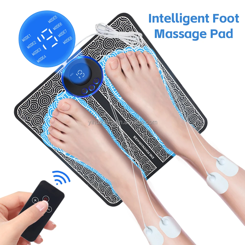 Intelligent Tens Massage Pad Vibrator Feet Leg Muscle Stimulator ...