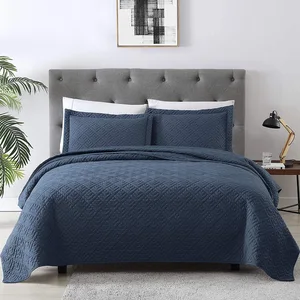 Ebay Hot Sell Summer Microfiber Quilted Soft Bedspread Set Hypoallergenic Duvet Covers Bedding Sets