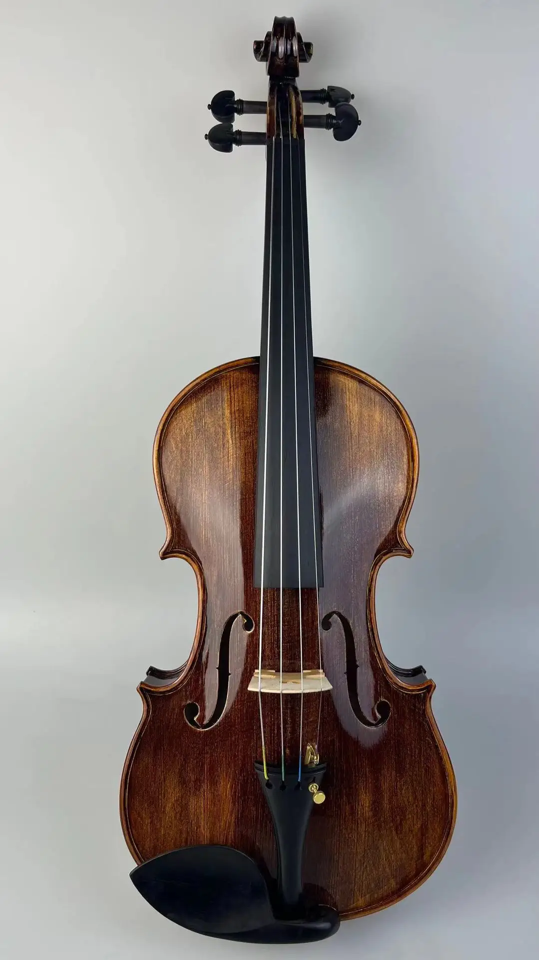 High End Handmade Patterned Violin Professional Solid Wood Violin Adult Child's Beautiful Tone Retro Handicraft Violin