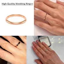 Ouyuan New Wedding Band  2mm 4mm 6mm 8mm Gold Ring for Men Classic Dome Comfort Fit Wedding Band Men and Women's Engraved Ring