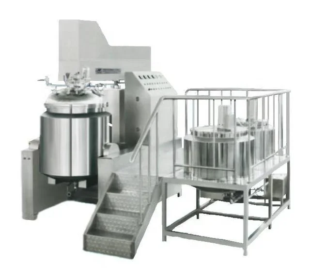 ZJR-650L Large Scale Stainless Steel Vacuum Emulsifying Mixer Homogenizer Mixer Cosmetic Cream Making Machine