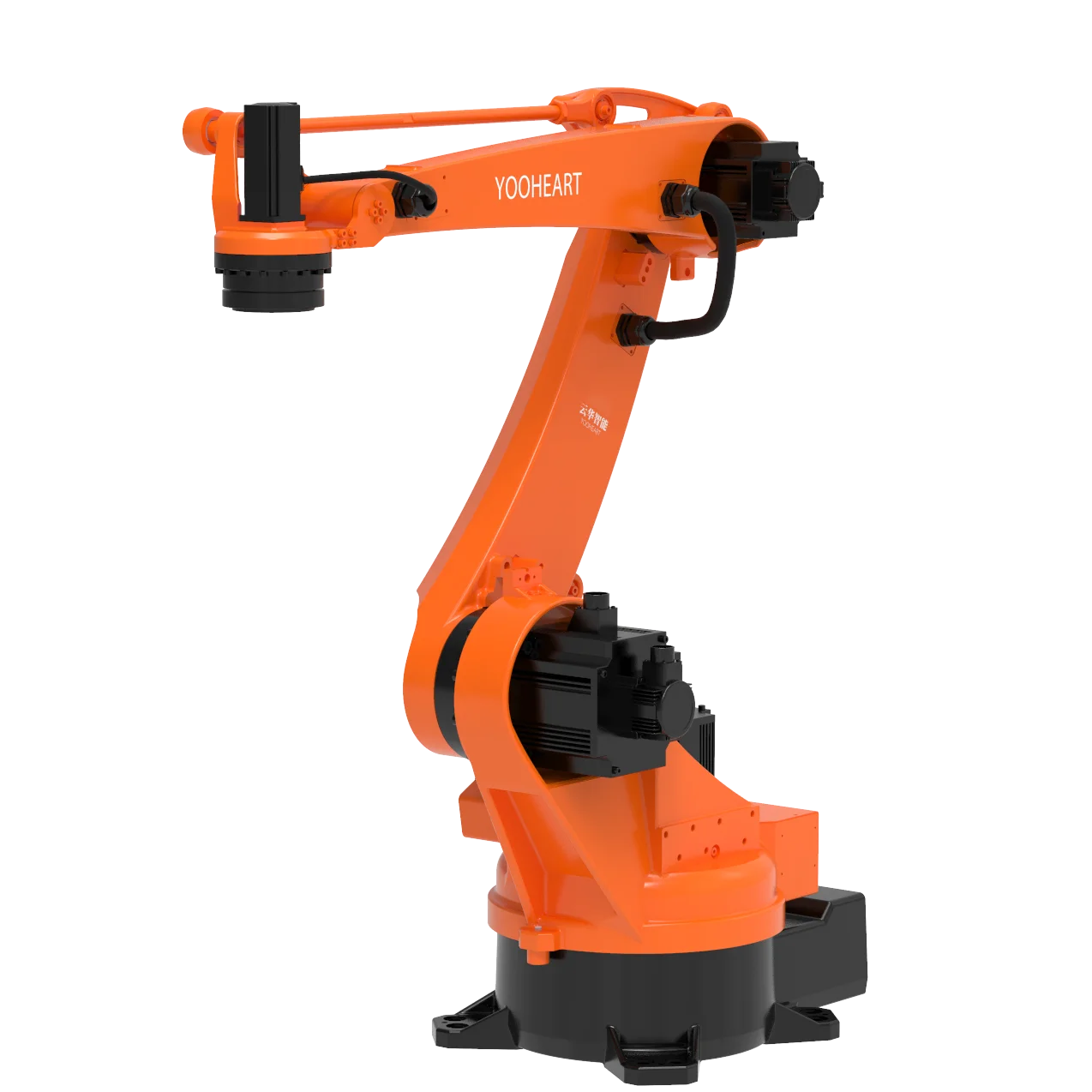 industrial robot arm used in loading and unloading articulated