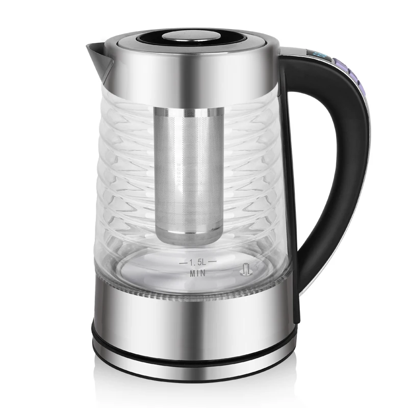 Intelligent Multifunctional Temperature Control Digital Led Electrical Smart Kettle Glass Teapot