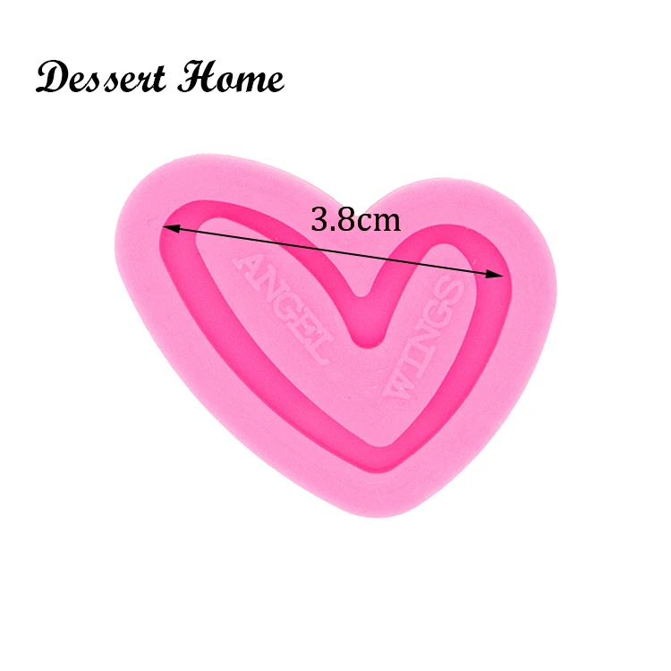 DY0449 Shiny Glossy Doctor Stethoscope Love Shape Mould Silicone