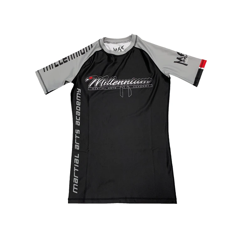 Custom Printed Rash Guard Sublimation Printed Rashguard Mma Rushguard Bjj OEM Mma Rashguard