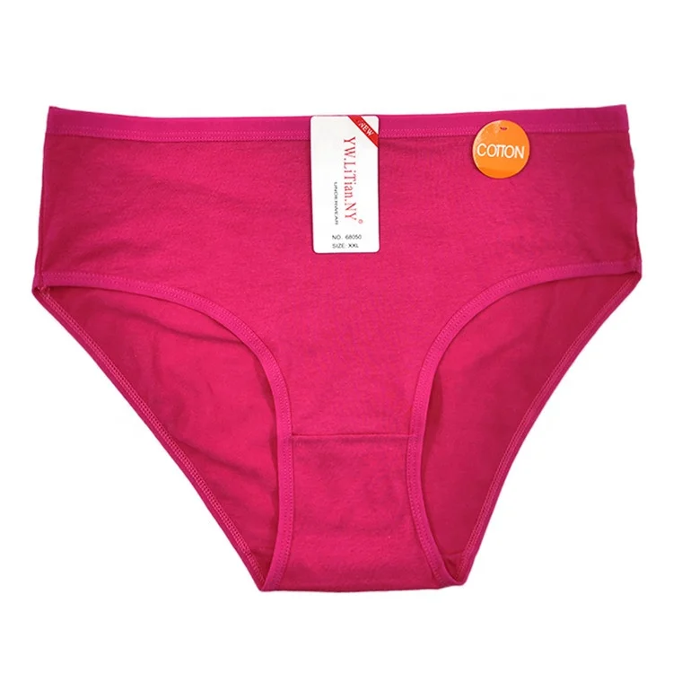 Лидер продаж 2020 женские трусики большого размера однотонные разноцветные Трусики с высокой талией нижнее