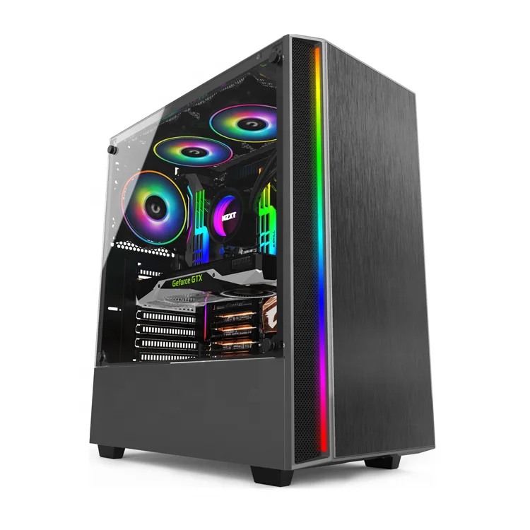 Новейший игровой компьютерный корпус MATX /ITX atx full tower с плавным RGB Blet чехол для