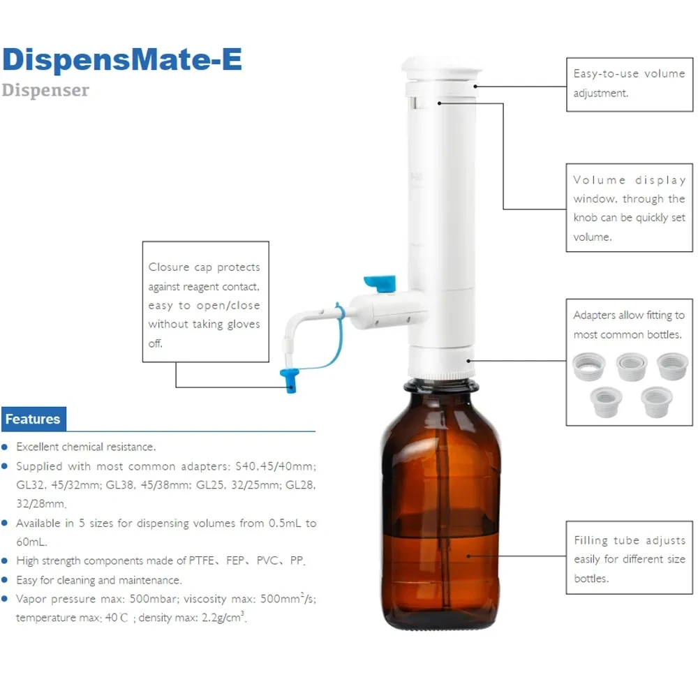 Ikeme High Precisely Dispensing Laboratory Bottletop Dispensers