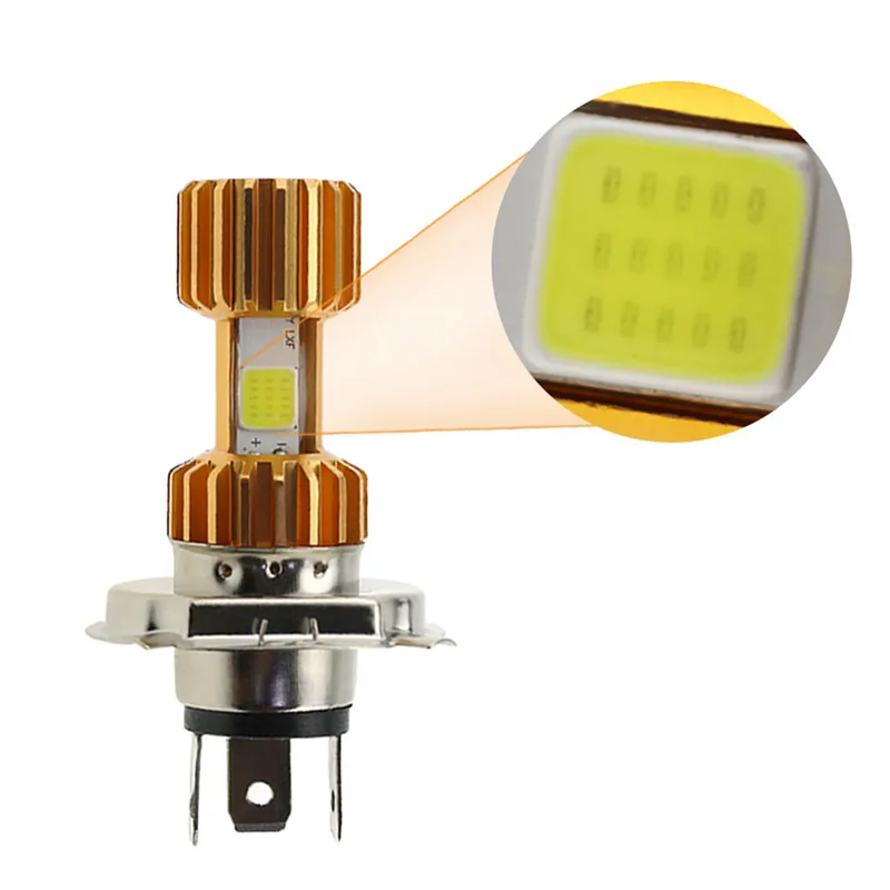 Аксессуары для моторных велосипедов, 12 В, 18 Вт, h4, светодиодная фара для мотоцикла