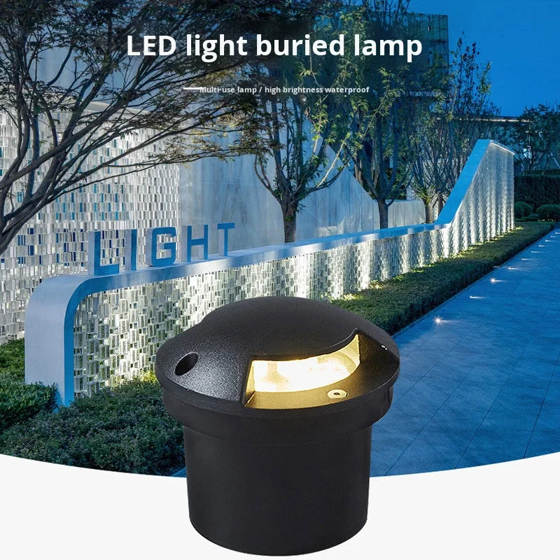 Lampu Sisi LED Tahan Air IP65 Terbenam untuk Lanskap, Lampu Tapak Bawah Tanah Pelbagai Transparan untuk Laluan