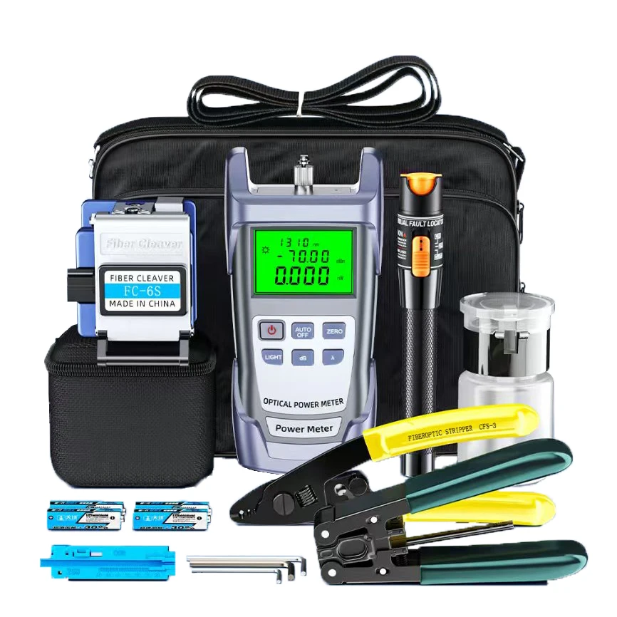 Fiber Optic Tool Kit For FTTH Solution Cable Cutting Stripper Jointing Tools Optical Fiber Tool Kit