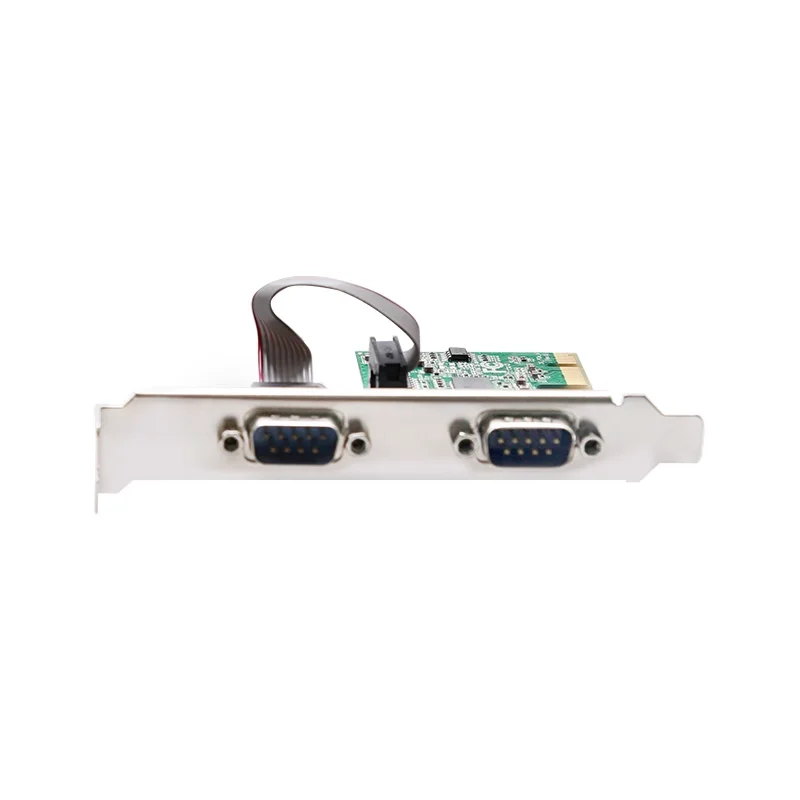 Pcie To 2port Rs232 Serial Card Expansion Card Communication Db9 Card